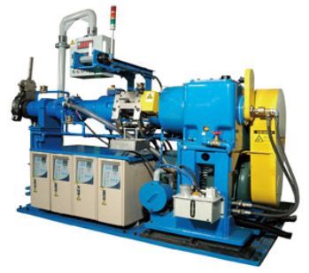 Exhaust rubber extruder Exhaust rubber extruder