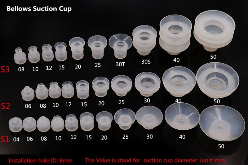 Customized Bellows Suction Cups Customized Bellows Suction Cups