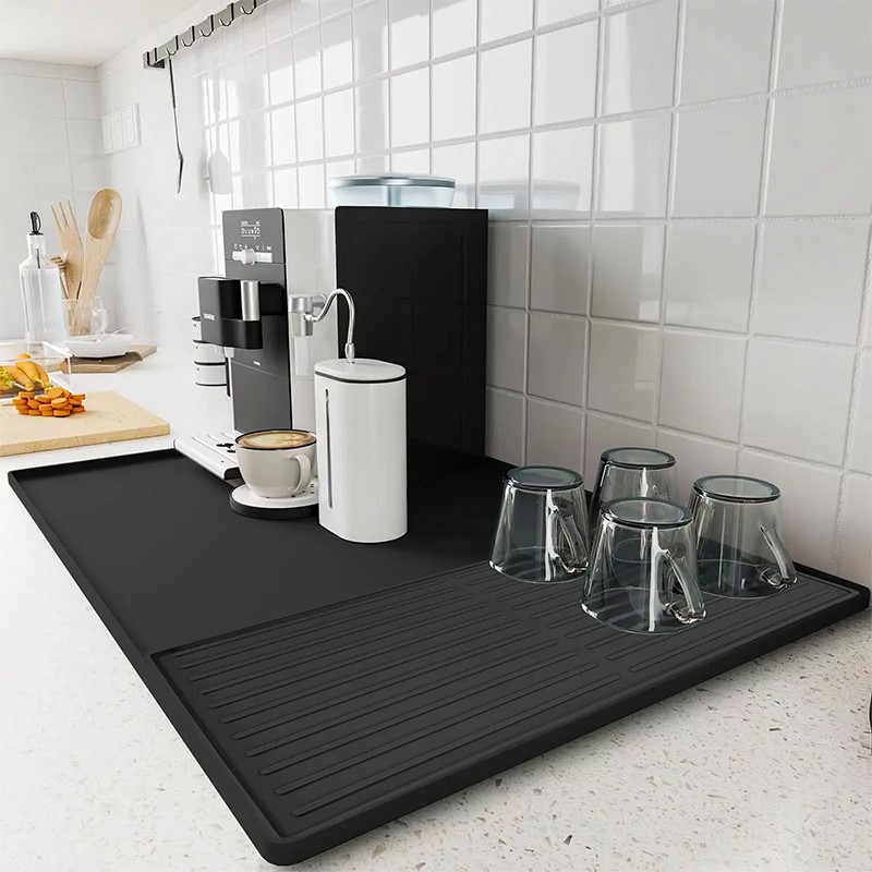 Silicone kitchen coffee maker mat