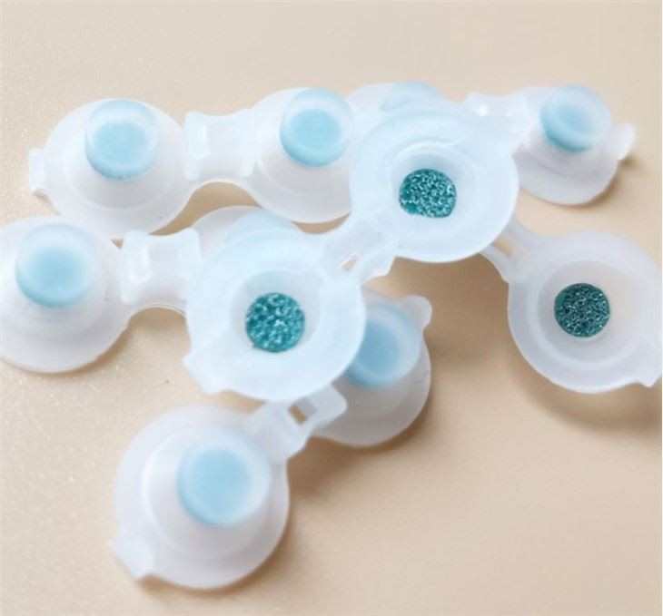 Green conductive sheet silicone button