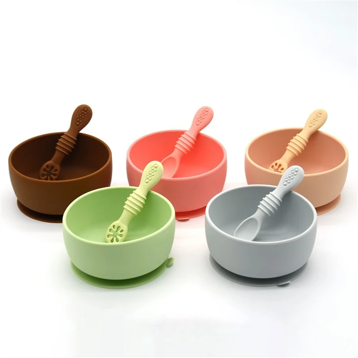 Bowls and spoons of all colors