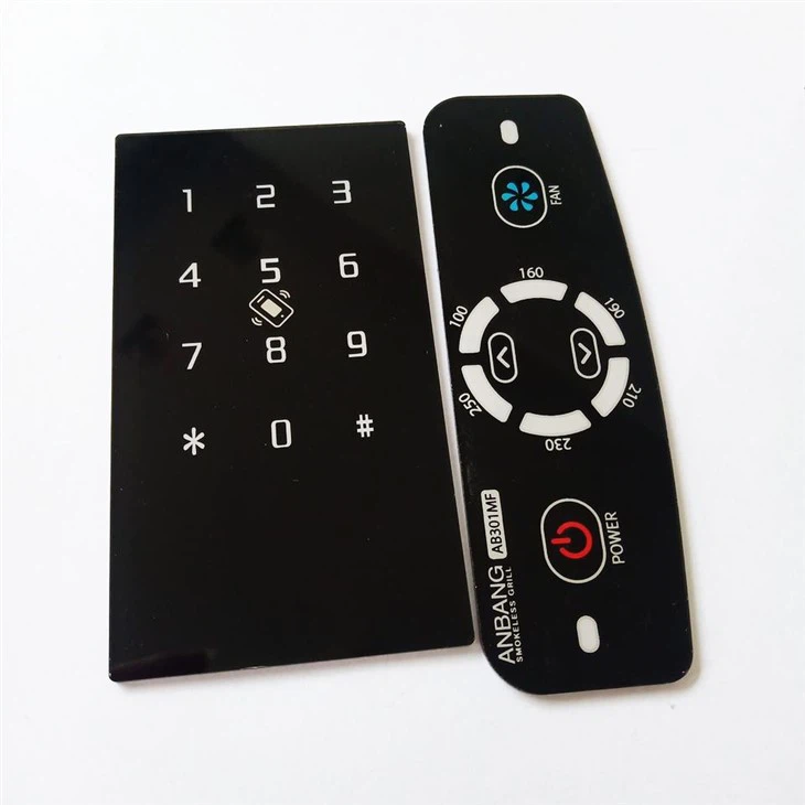 Custom acrylic control panel