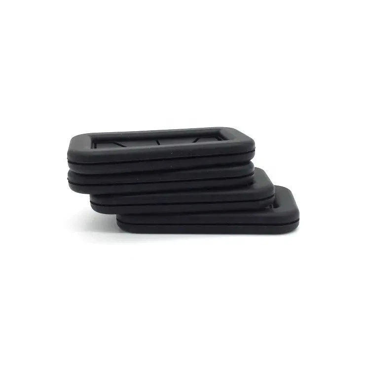 Black silicone rubber shaped gasket